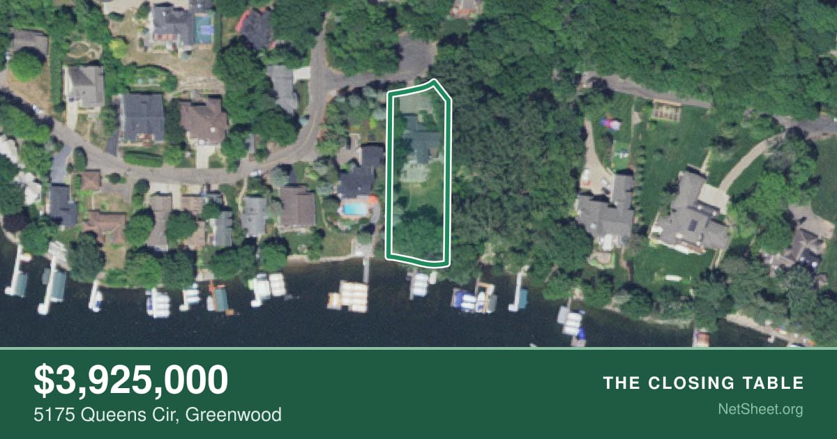 Aerial view of 5175 Queens Cir, Greenwood