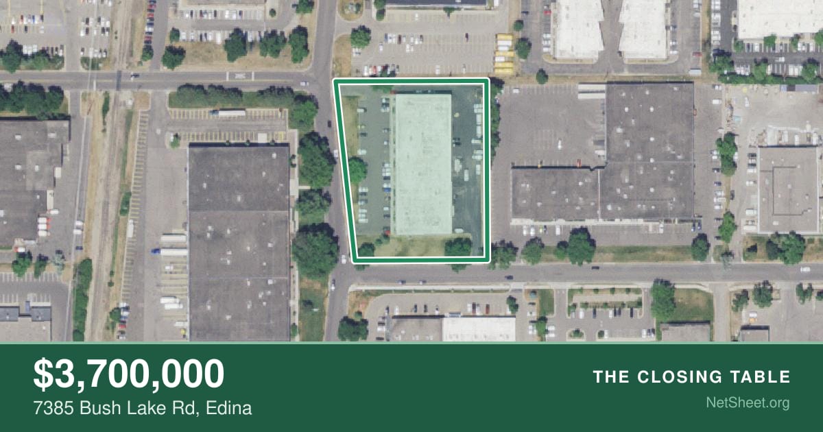 Aerial view of 7385 Bush Lake Rd, Edina
