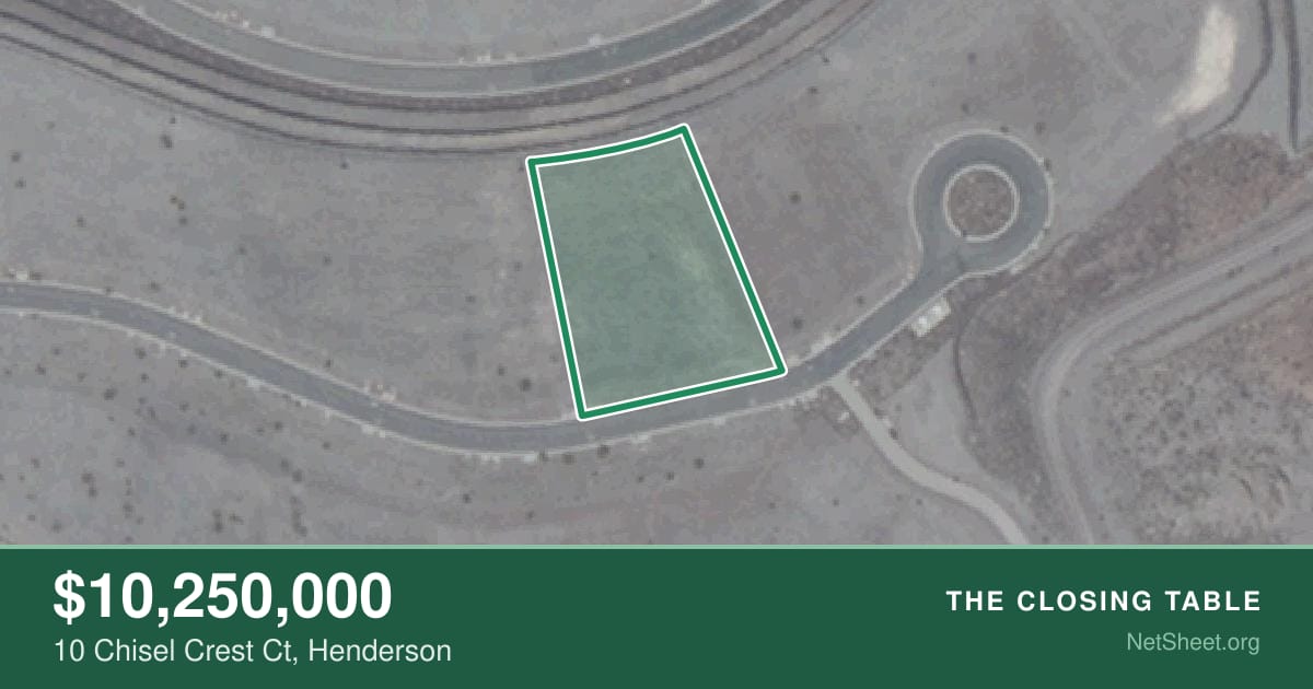 Aerial view of 10 Chisel Crest Ct, Henderson