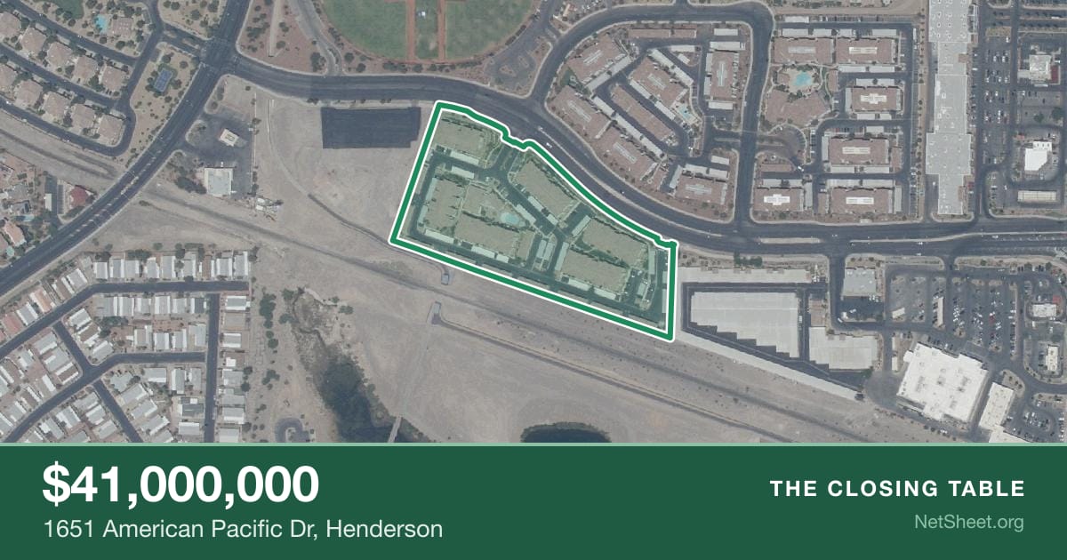 Aerial view of 1651 American Pacific Dr, Henderson