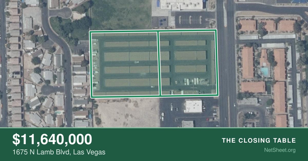 Aerial view of 1675 N Lamb Blvd, Las Vegas