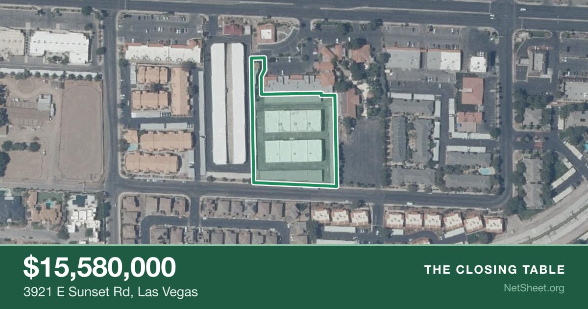 Aerial view of 3921 E Sunset Rd, Las Vegas