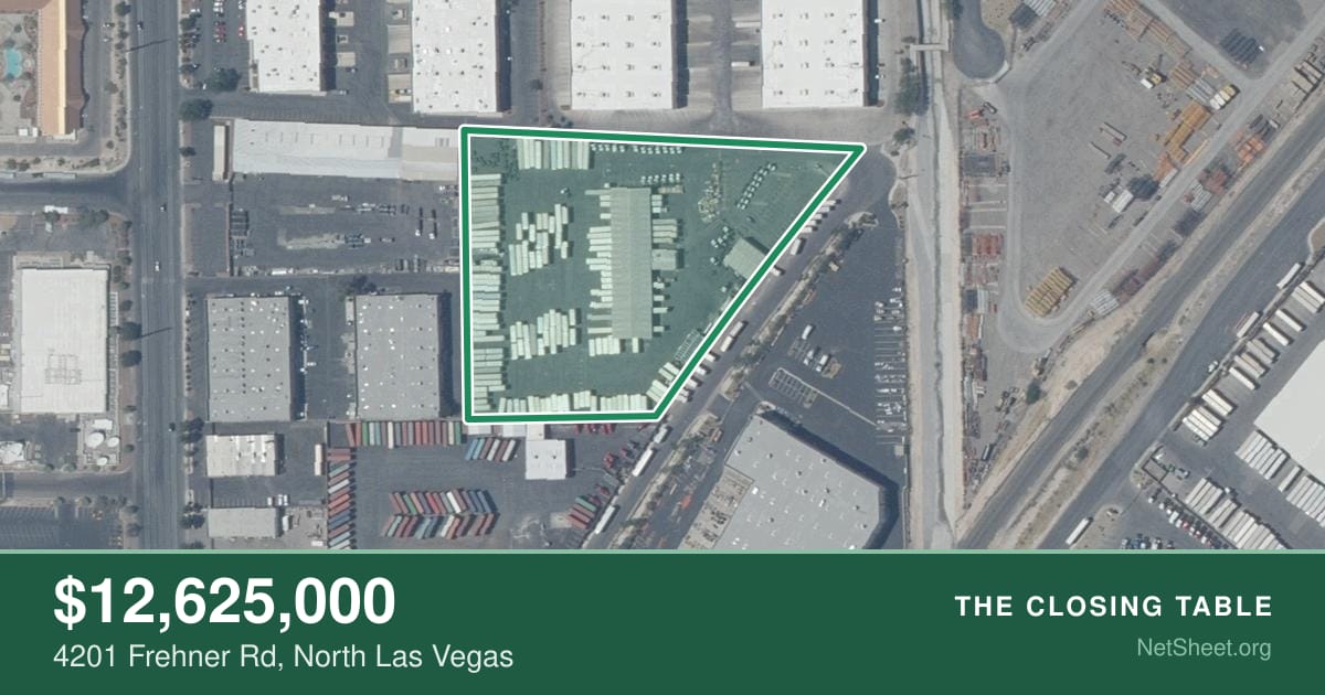 Aerial view of 4201 Frehner Rd, North Las Vegas