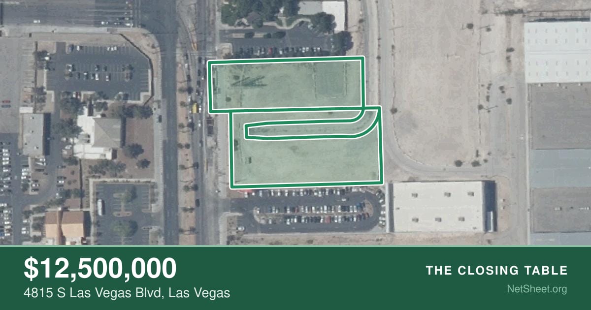 Aerial view of 4815 S Las Vegas Blvd, Las Vegas