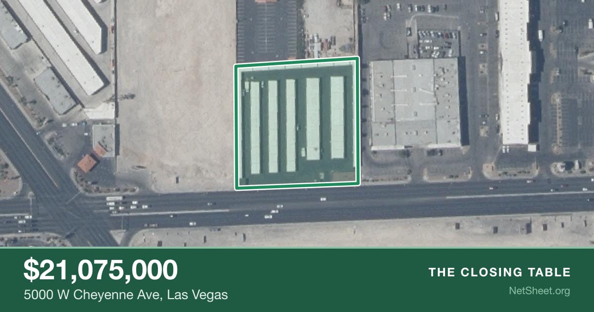 Aerial view of 5000 W Cheyenne Ave, Las Vegas