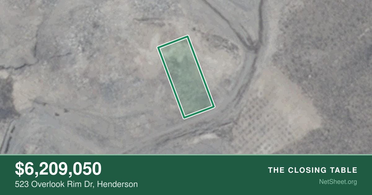 Aerial view of 523 Overlook Rim Dr, Henderson