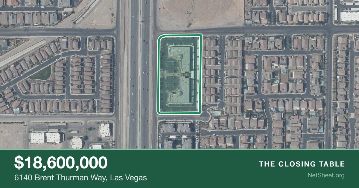 Aerial view of 6140 Brent Thurman Way, Las Vegas