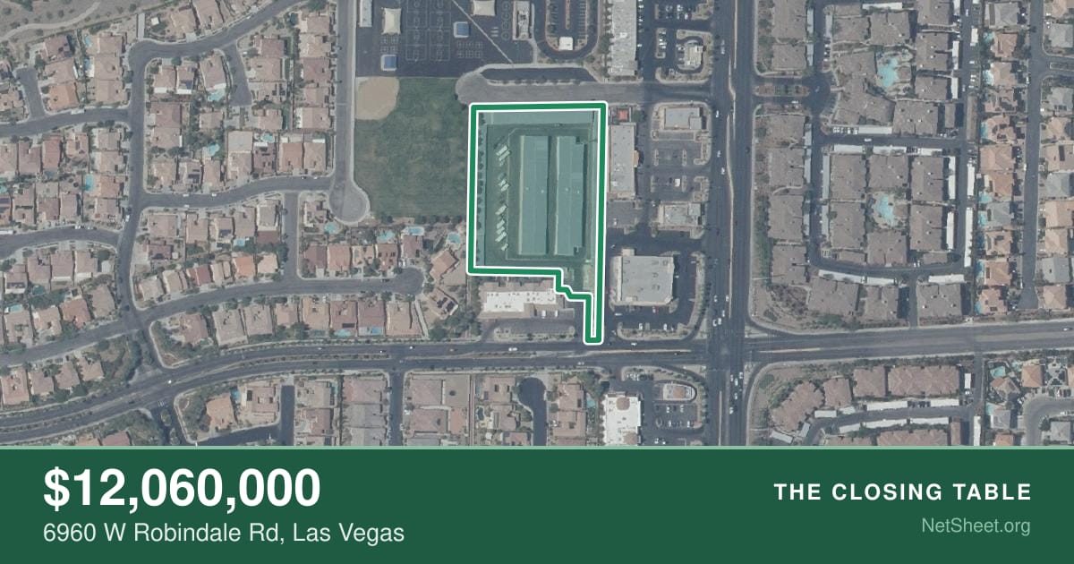 Aerial view of 6960 W Robindale Rd, Las Vegas