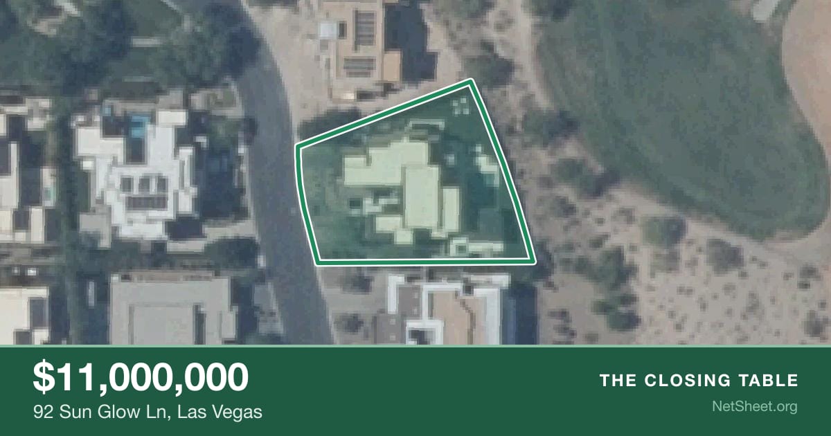 Aerial view of 92 Sun Glow Ln, Las Vegas