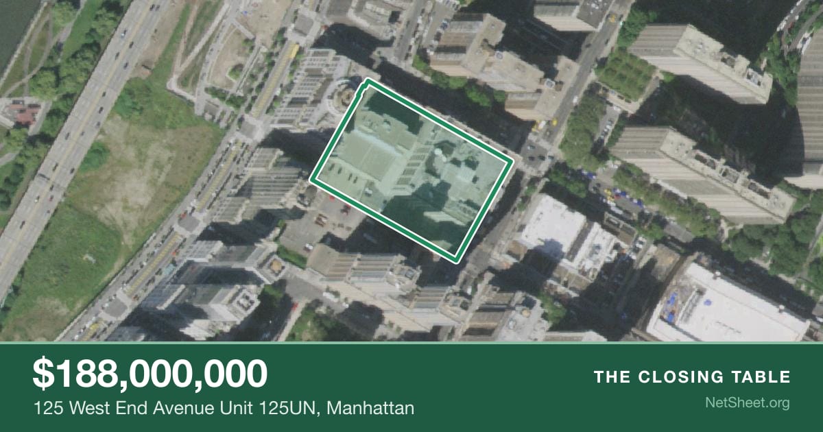 Aerial view of 125 West End Avenue Unit 125UN, Manhattan