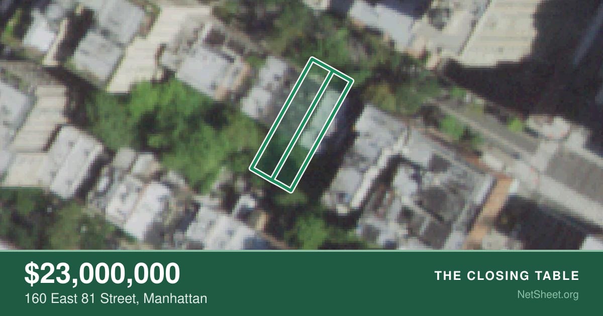 Aerial view of 160 East 81 Street, Manhattan