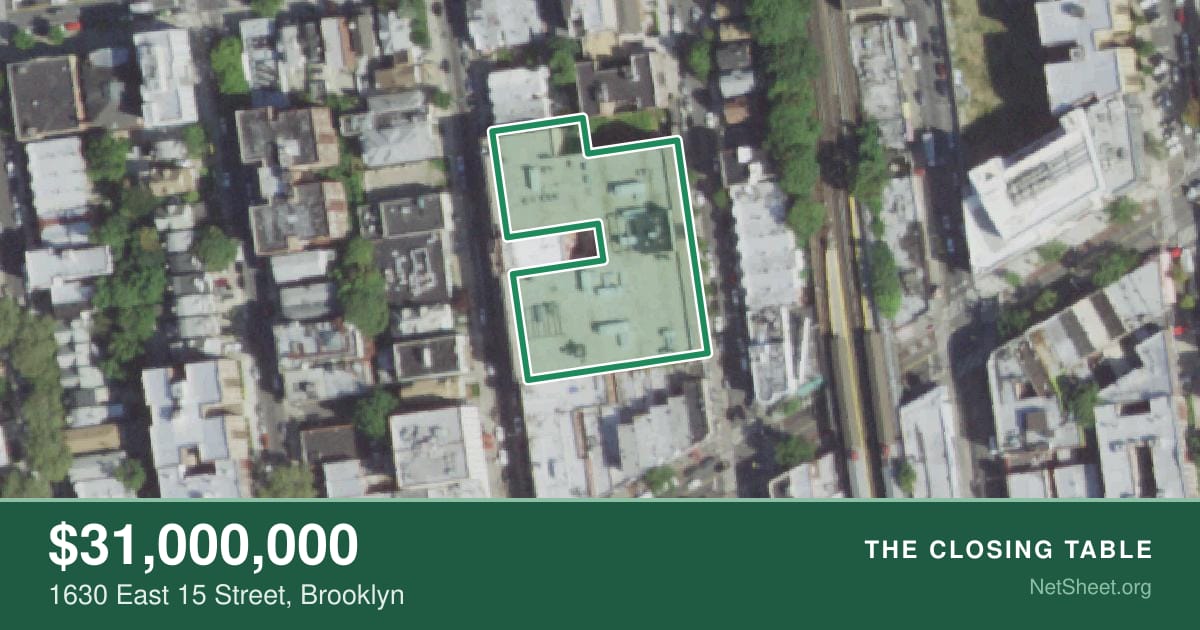 Aerial view of 1630 East 15 Street, Brooklyn