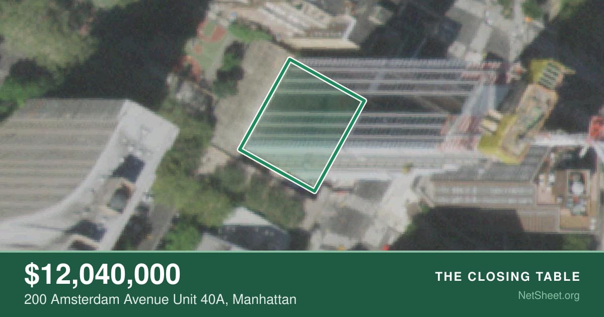 Aerial view of 200 Amsterdam Avenue Unit 40A, Manhattan