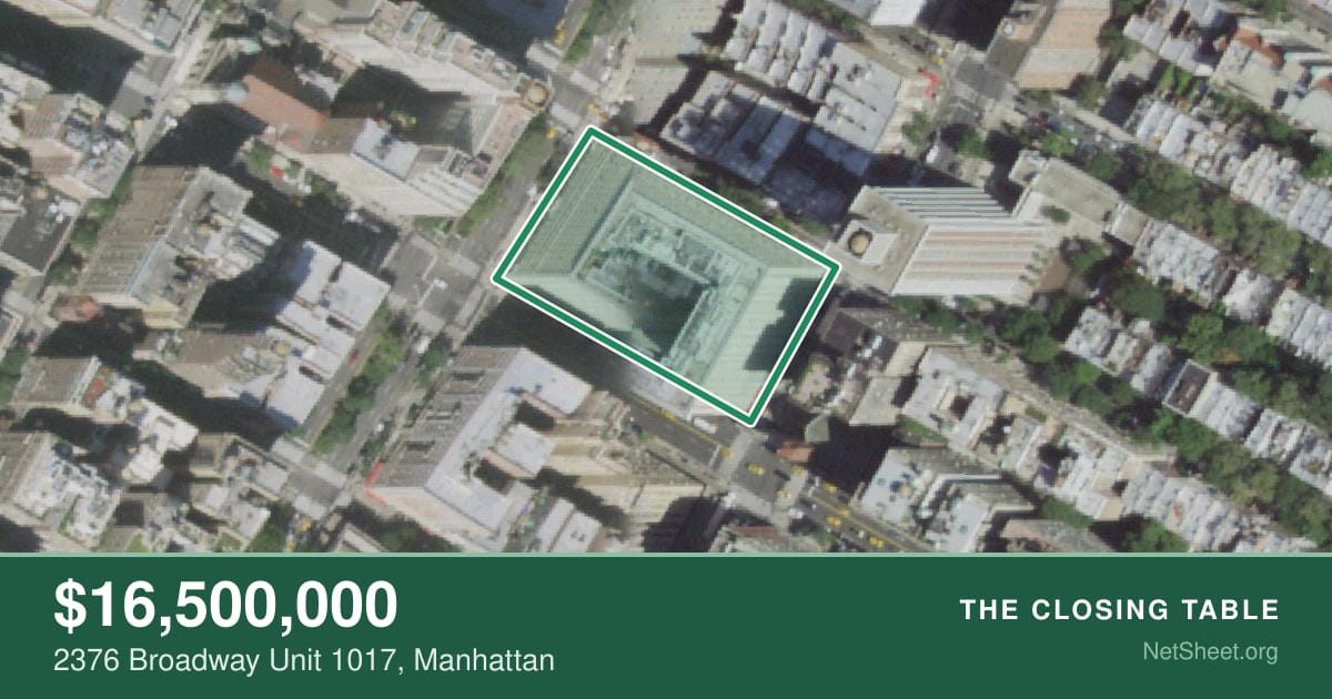 Aerial view of 2376 Broadway Unit 1017, Manhattan