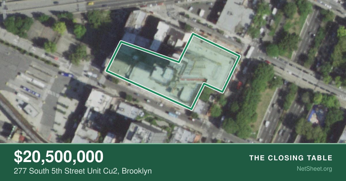 Aerial view of 277 South 5th Street Unit Cu2, Brooklyn