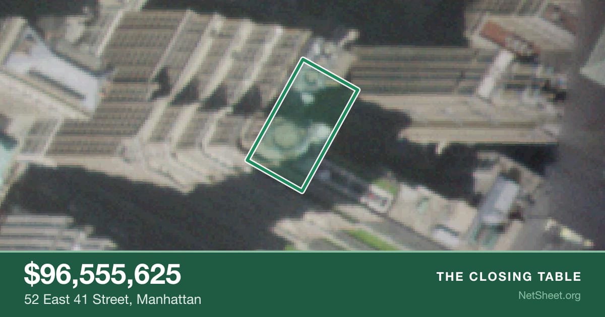Aerial view of 52 East 41 Street, Manhattan
