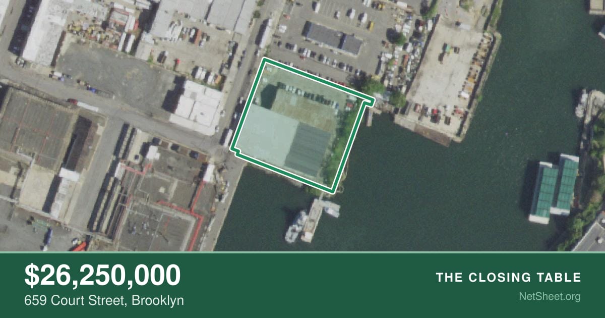 Aerial view of 659 Court Street, Brooklyn
