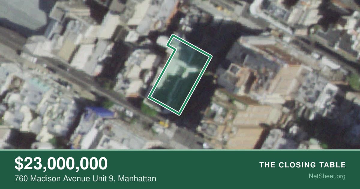 Aerial view of 760 Madison Avenue Unit 9, Manhattan