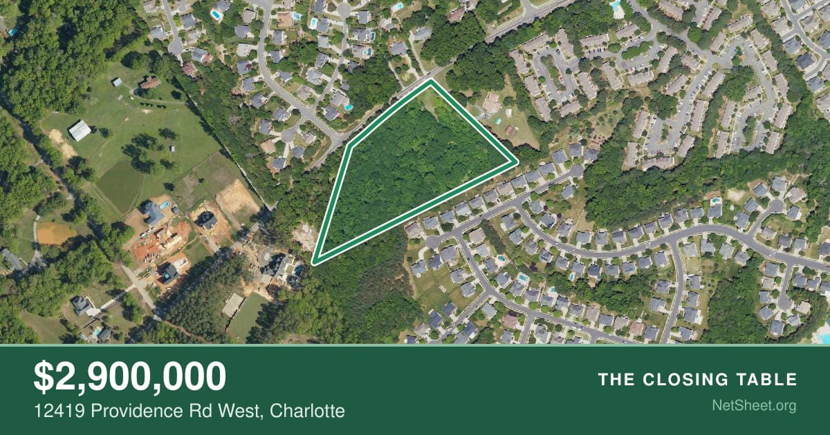Aerial view of 12419 Providence Rd West, Charlotte