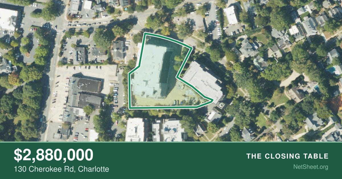 Aerial view of 130 Cherokee Rd, Charlotte