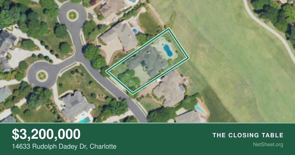 Aerial view of 14633 Rudolph Dadey Dr, Charlotte