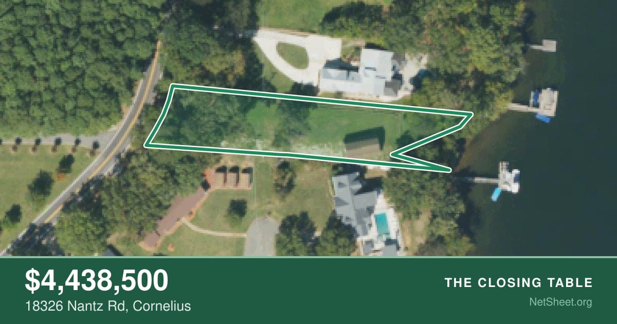 Aerial view of 18326 Nantz Rd, Cornelius