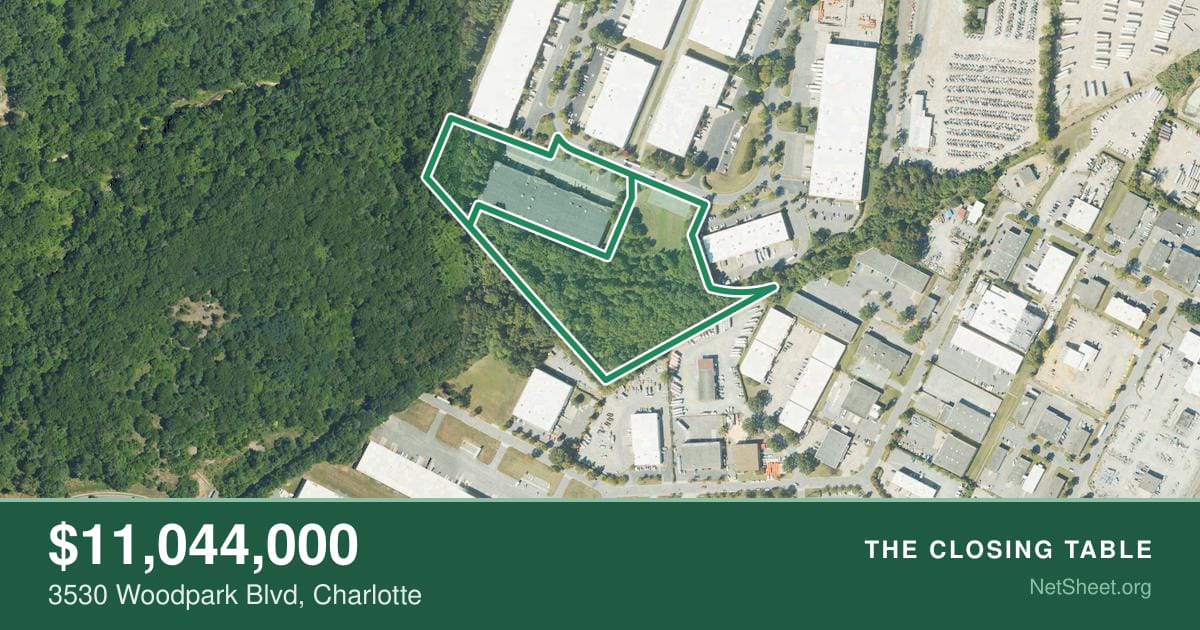 Aerial view of 3530 Woodpark Blvd, Charlotte