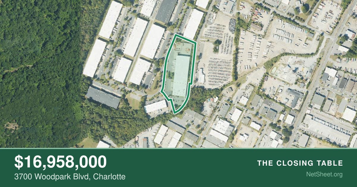 Aerial view of 3700 Woodpark Blvd, Charlotte