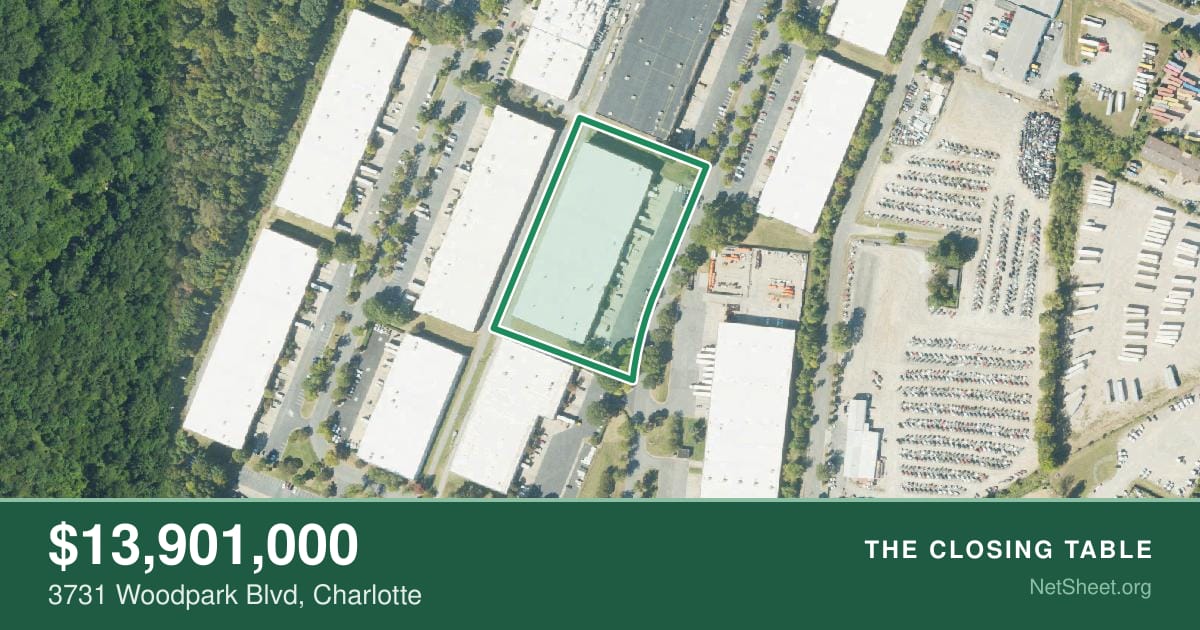 Aerial view of 3731 Woodpark Blvd, Charlotte