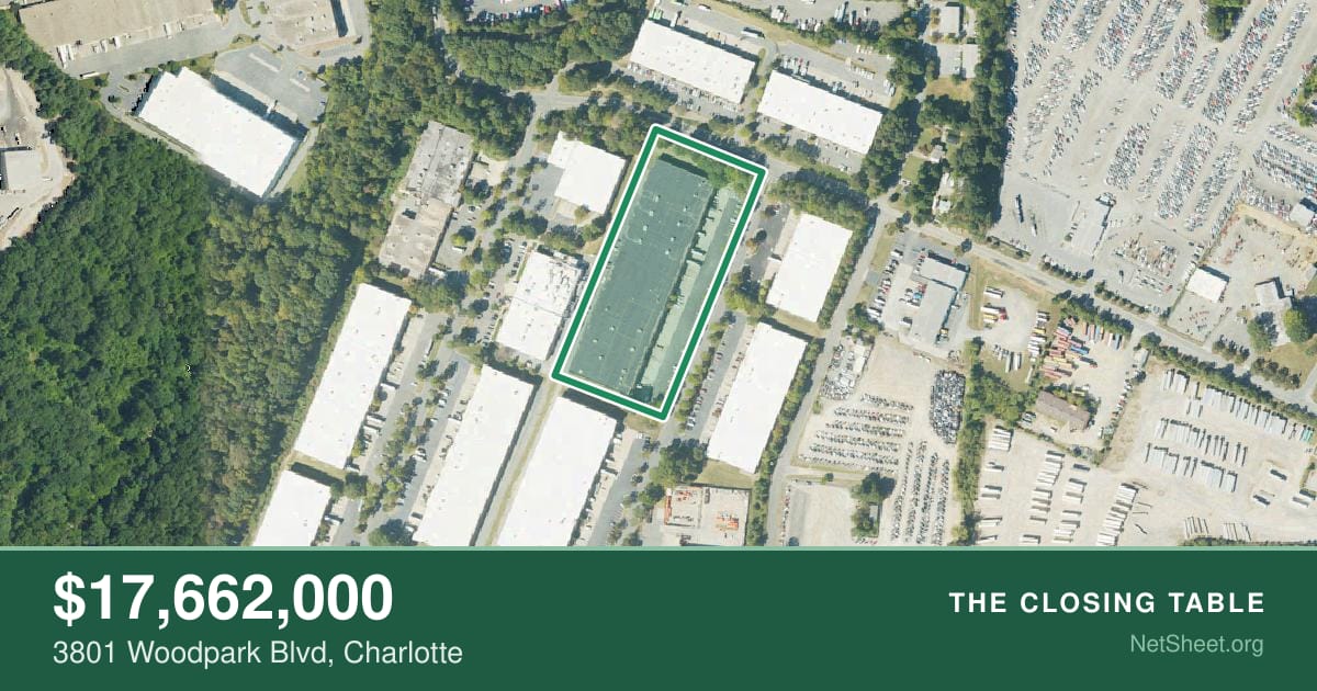 Aerial view of 3801 Woodpark Blvd, Charlotte