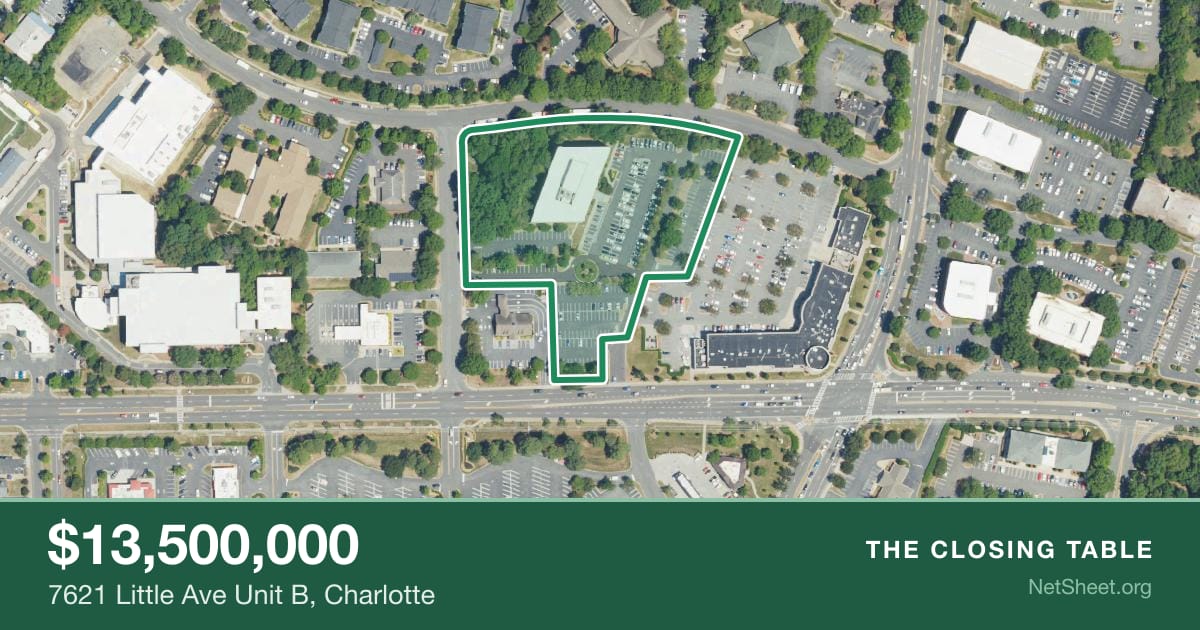 Aerial view of 7621 Little Ave Unit B, Charlotte
