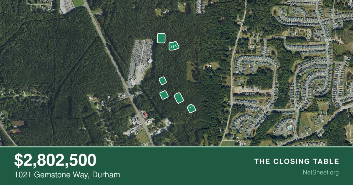 Aerial view of 1021 Gemstone Way, Durham