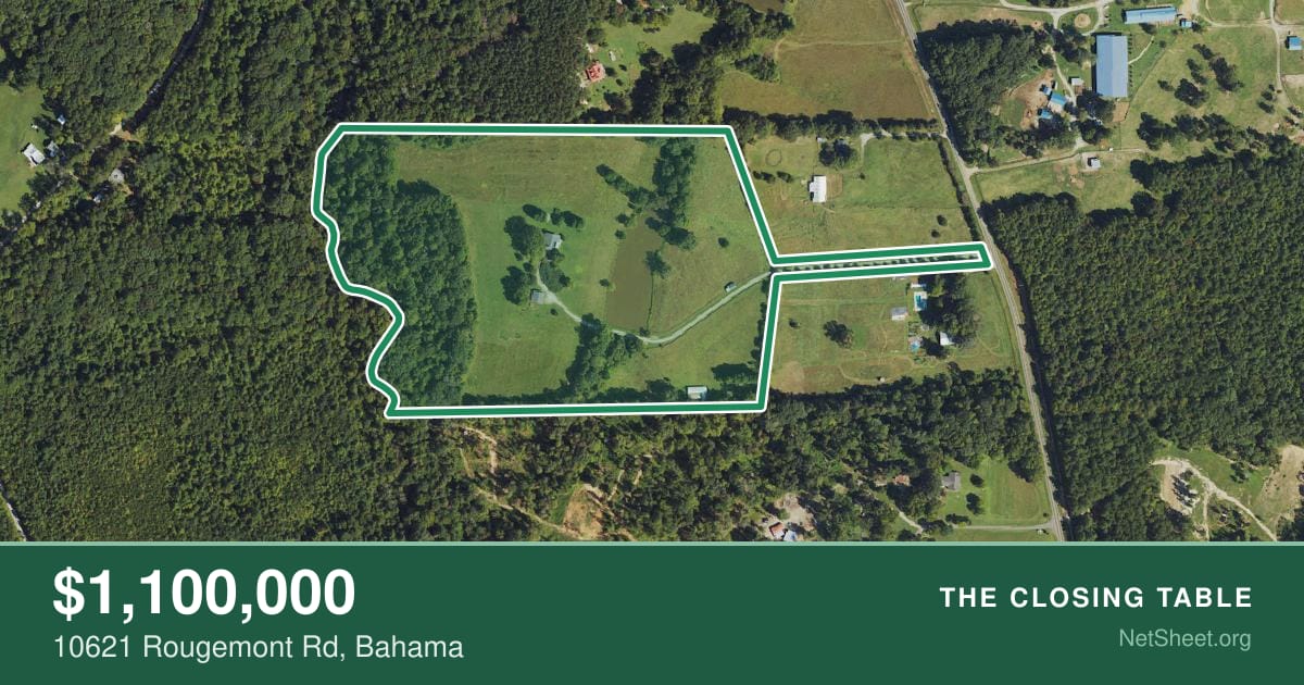 Aerial view of 10621 Rougemont Rd, Bahama