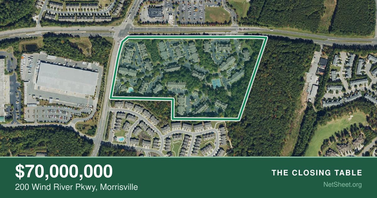 Aerial view of 200 Wind River Pkwy, Morrisville