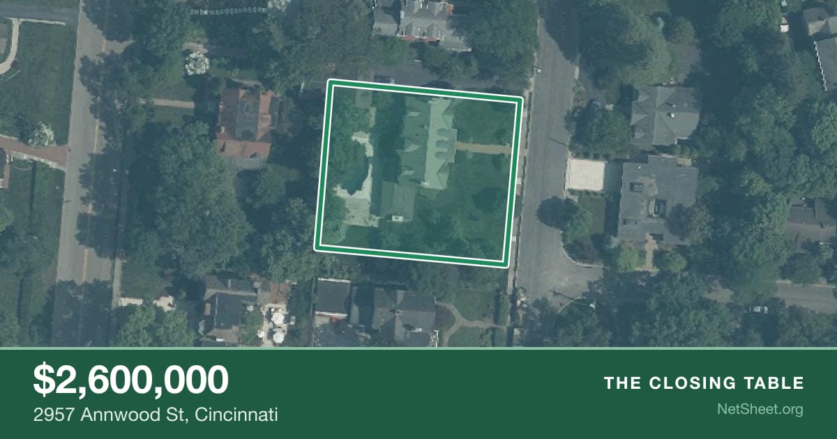 Aerial view of 2957 Annwood St, Cincinnati