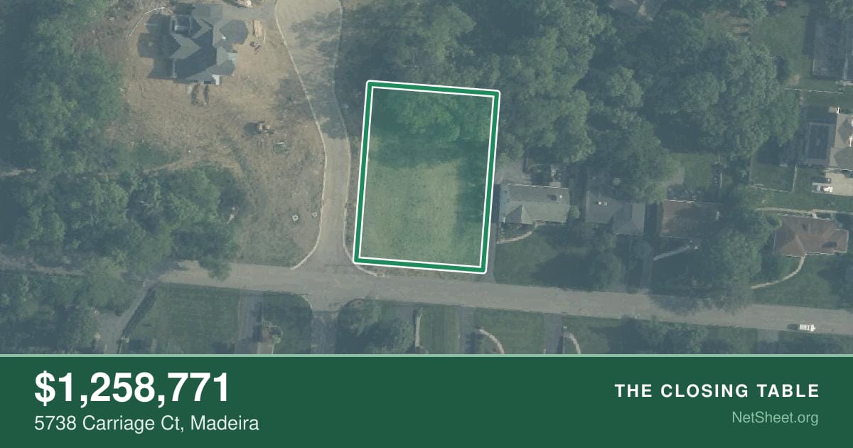 Aerial view of 5738 Carriage Ct, Madeira