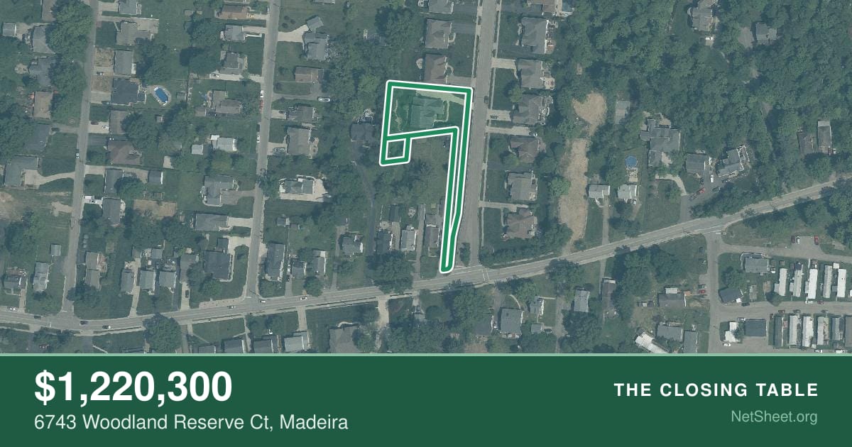 Aerial view of 6743 Woodland Reserve Ct, Madeira