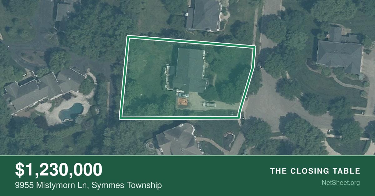 Aerial view of 9955 Mistymorn Ln, Symmes Township