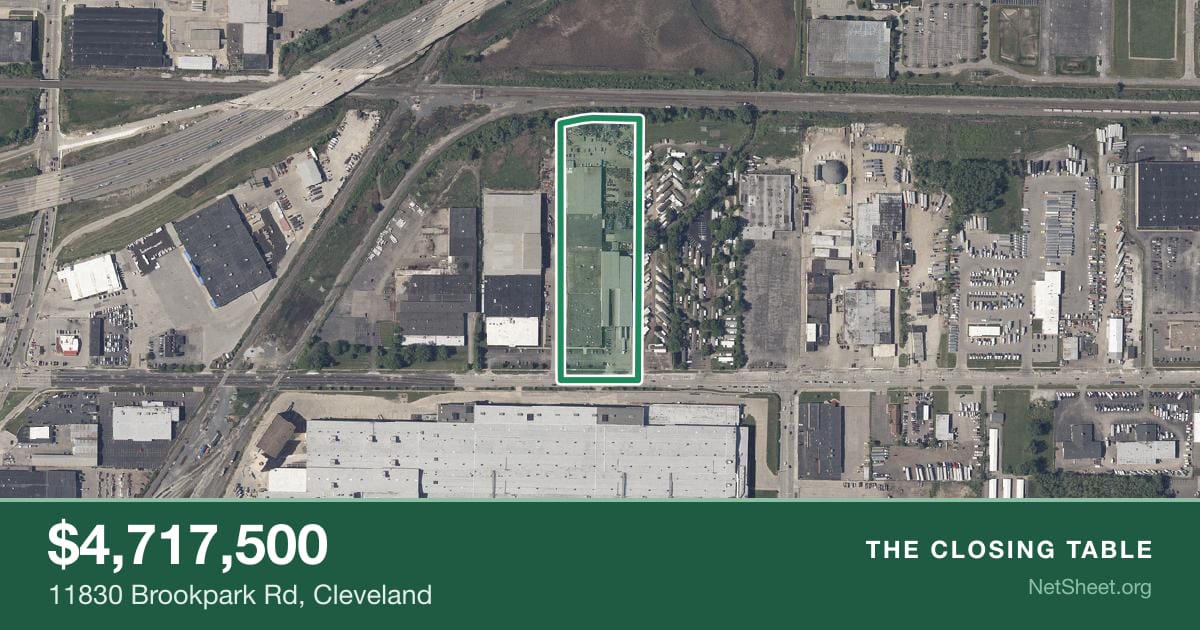 Aerial view of 11830 Brookpark Rd, Cleveland