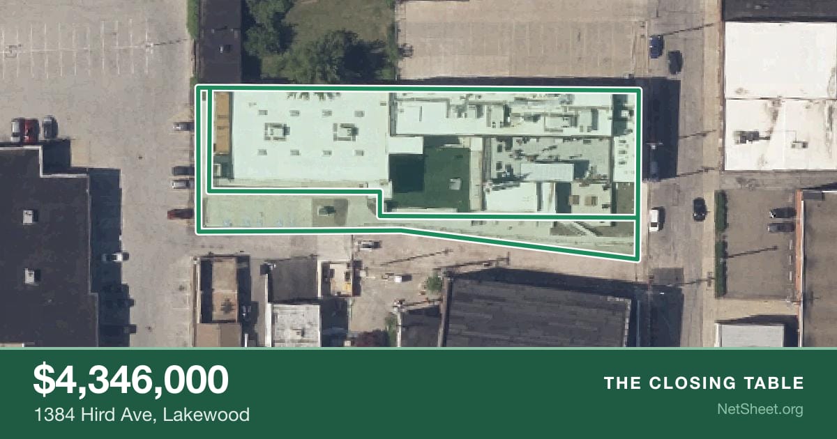 Aerial view of 1384 Hird Ave, Lakewood