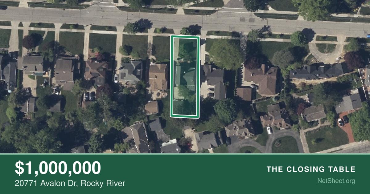 Aerial view of 20771 Avalon Dr, Rocky River