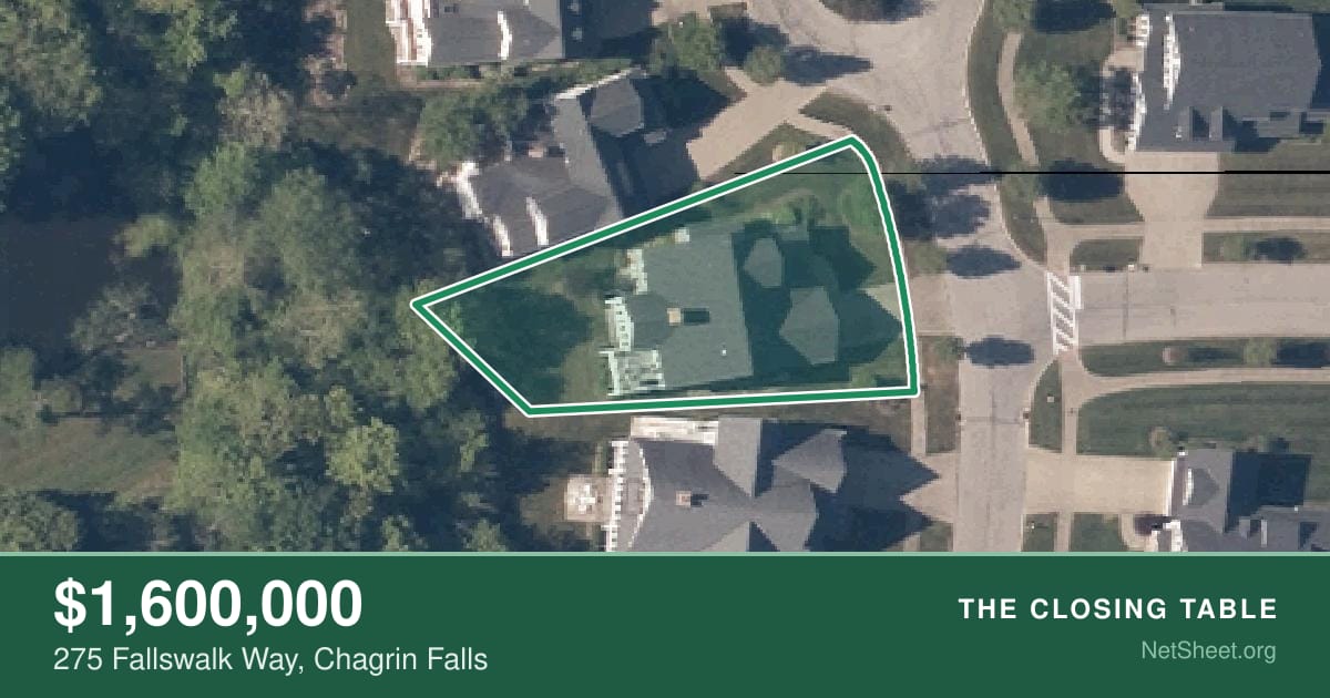 Aerial view of 275 Fallswalk Way, Chagrin Falls