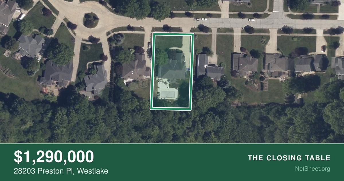 Aerial view of 28203 Preston Pl, Westlake