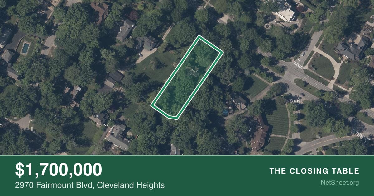 Aerial view of 2970 Fairmount Blvd, Cleveland Heights