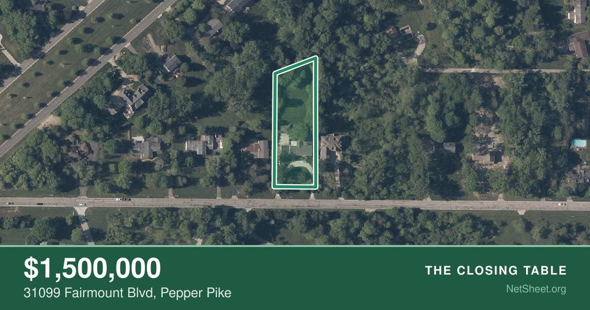 Aerial view of 31099 Fairmount Blvd, Pepper Pike