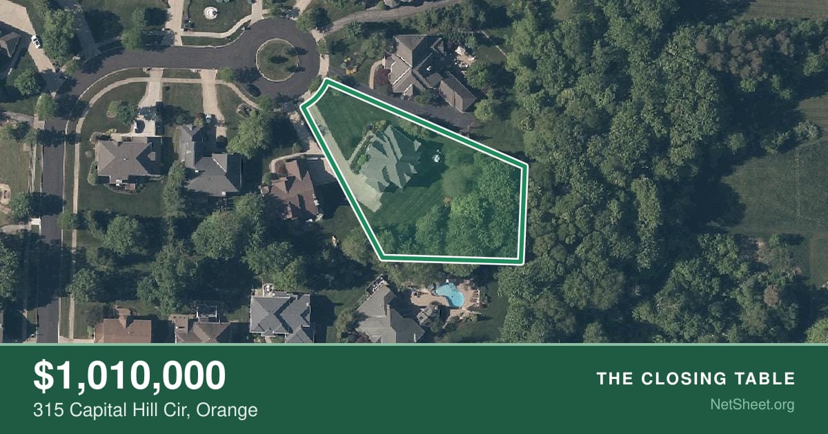 Aerial view of 315 Capital Hill Cir, Orange