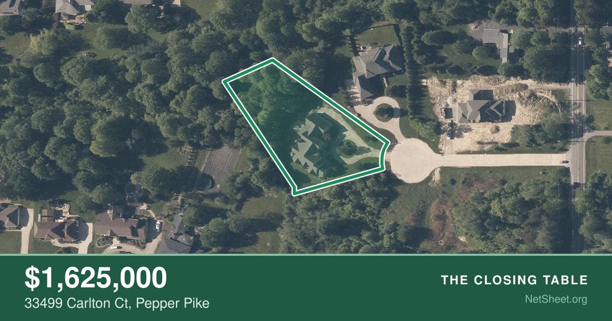 Aerial view of 33499 Carlton Ct, Pepper Pike
