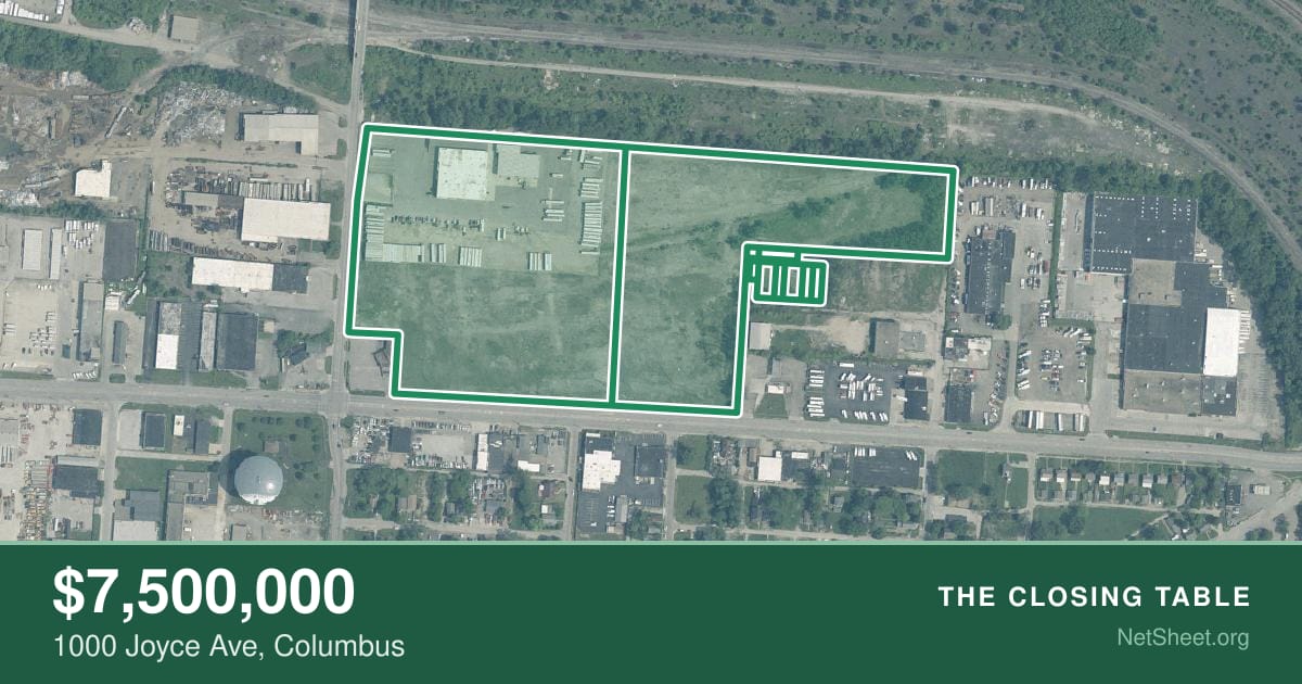 Aerial view of 1000 Joyce Ave, Columbus