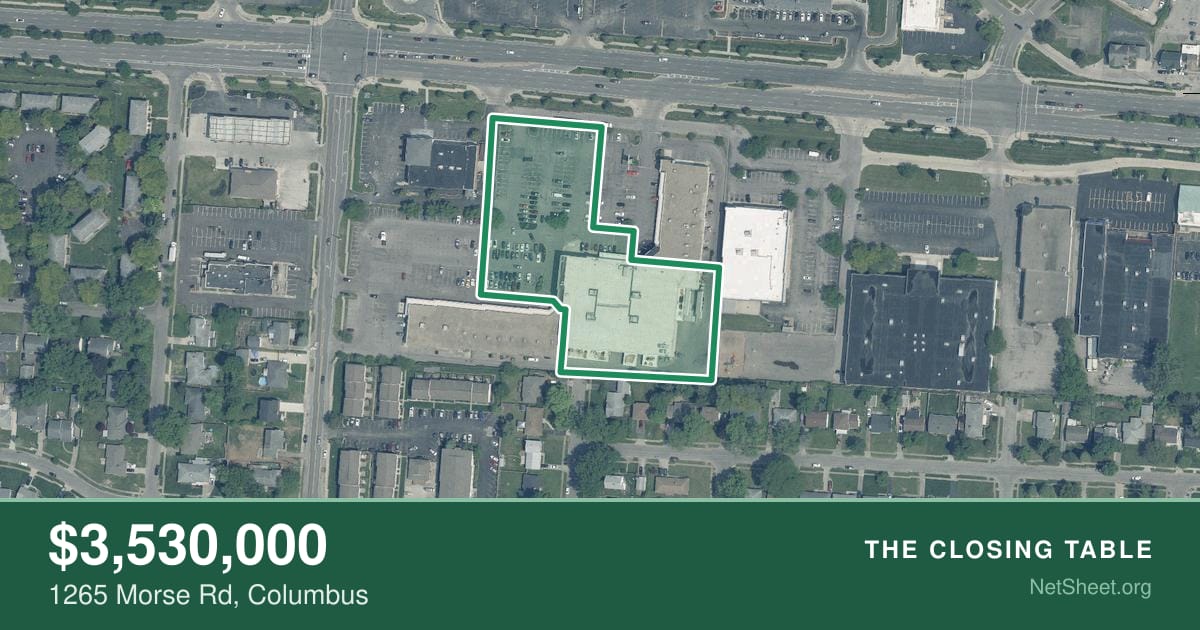 Aerial view of 1265 Morse Rd, Columbus