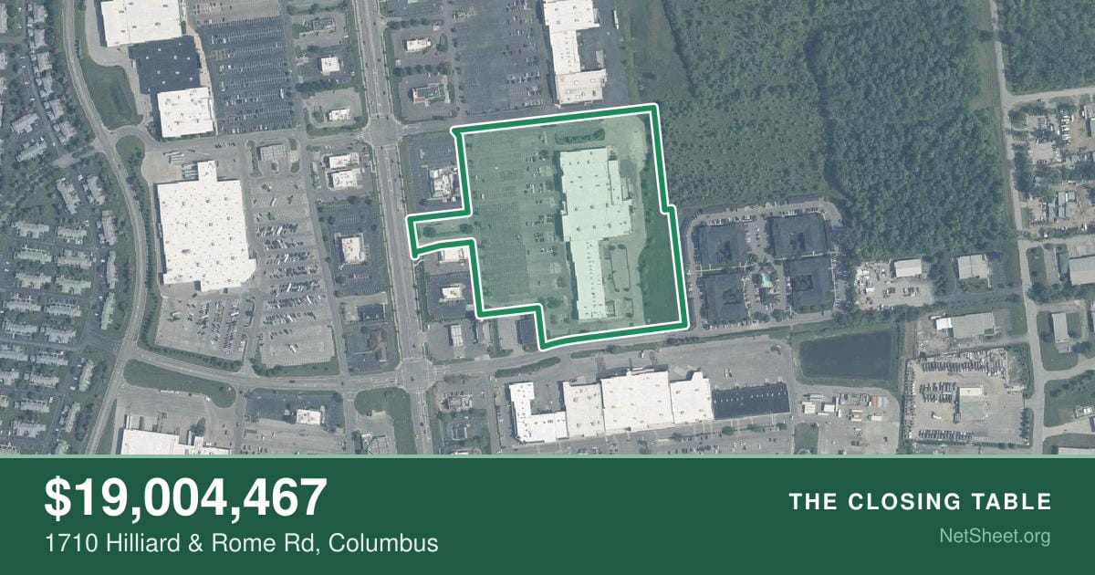 Aerial view of 1710 Hilliard & Rome Rd, Columbus